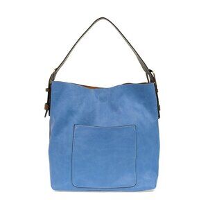 Classic Hobo Handbag by Joy Susan in Surf Blue/Coffee